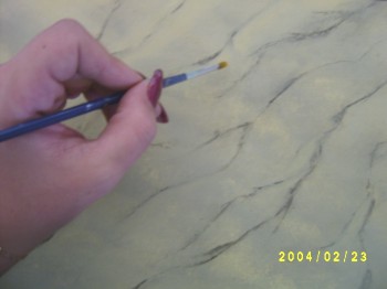 Le panier de peinture - Comment peindre un effet de marbre