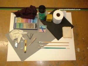 Le panier de peinture - Les bases du dessin pastel