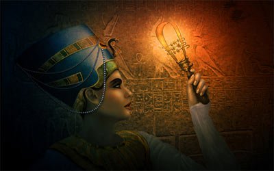 Die heilige und magische sistrum des alten Ägypten, Antike Origins