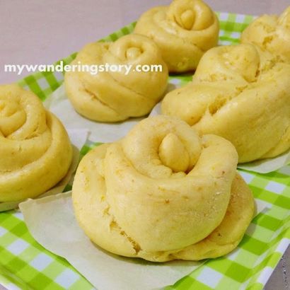 Le Wanderer Journal Making-forme de citrouille Rose Mantou (chinois Steamed Buns)