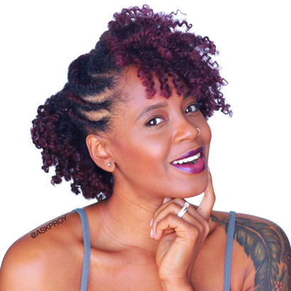 Trois Strand Twist Out sur cheveux naturels - plume en acier dentelle Elephant