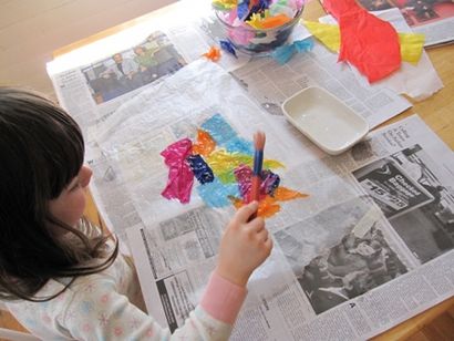 Papier de soie Stained Craft en verre pour les enfants - Simple et beau!