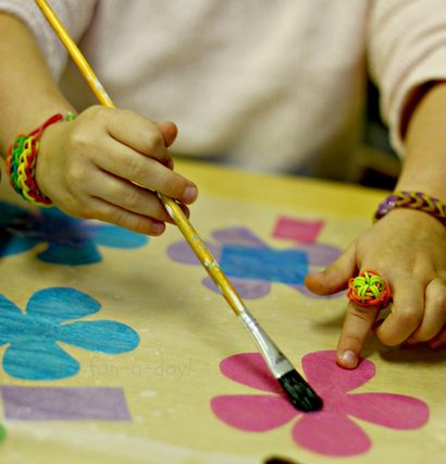 Papier de soie Vitrail pour le printemps - Fait 2 façons