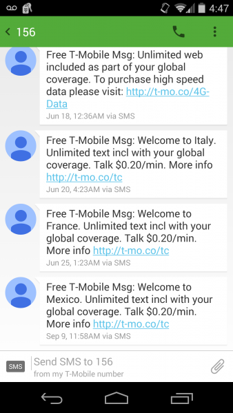 T-Mobile International Roaming (Un voyageur - Chronique de - FAQ)