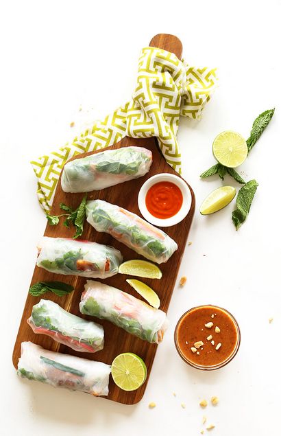 Tofu vietnamienne Rouleaux de printemps, Baker Recettes minimalistes