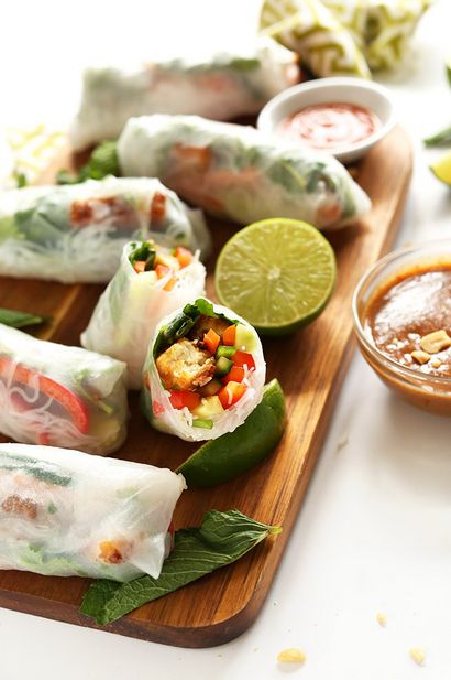 Tofu vietnamienne Rouleaux de printemps, Baker Recettes minimalistes