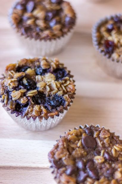 To-Go Baked Haferflocken mit Ihrem Lieblings Toppings - Heilsamen Dish