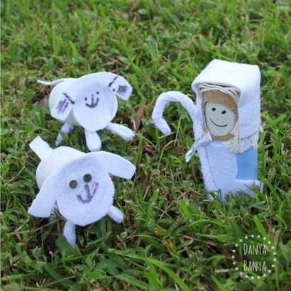 Toilettes rouleau de papier Petit Bo Peep et agneaux - Danya Banya