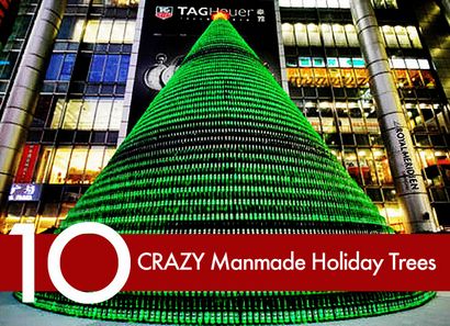 Top 10 Crazy Christmas Trees Gefertigt aus Flaschen, Fahrräder, Einkaufswagen und mehr, Inhabitat - Grün