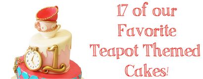 Totalement Terrific Teapot gâteaux - Rose Cake Box