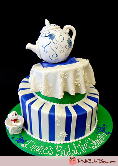 Totalement Terrific Teapot gâteaux - Rose Cake Box