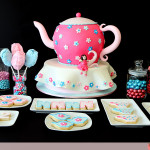 Totalement Terrific Teapot gâteaux - Rose Cake Box