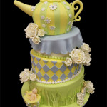 Totalement Terrific Teapot gâteaux - Rose Cake Box