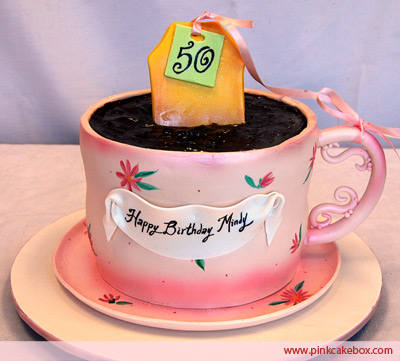 Totalement Terrific Teapot gâteaux - Rose Cake Box