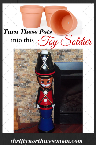 Toy Soldiers en argile Pots - bricolage Décor de Noël ou des cadeaux faits maison - Thrifty NW Mom