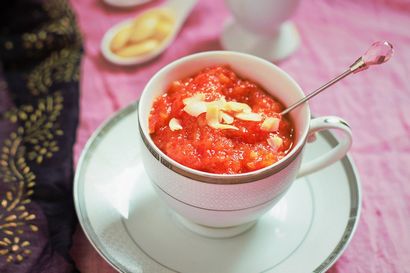 Traditionnelle Gajar ka Halwa recette Khoya - Fas Cuisine