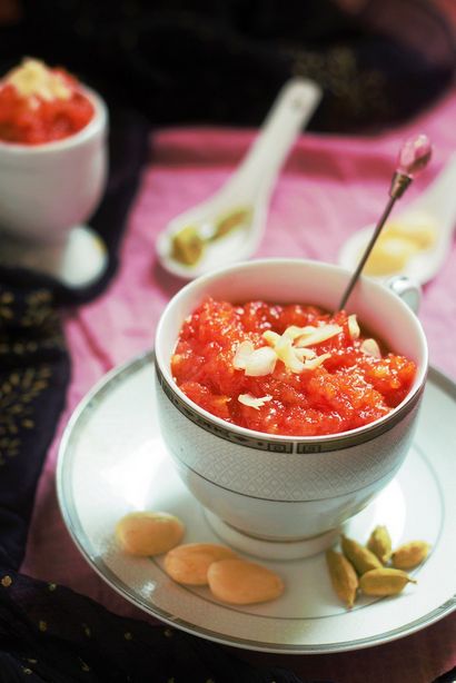 Traditionnelle Gajar ka Halwa recette Khoya - Fas Cuisine