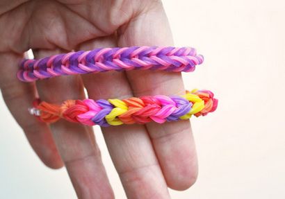 Poisson Triple Tail Loom arc-en-Bracelet En utilisant deux crayons