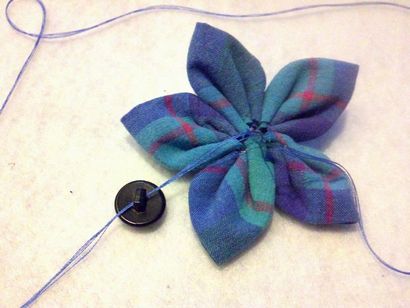 Tsumami Kanzashi Barrettes simplifié 7 étapes