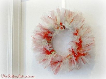 Tulle Couronne de Noël - Le Blog de retraite du ruban