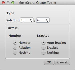 Tuplets, MuseScore