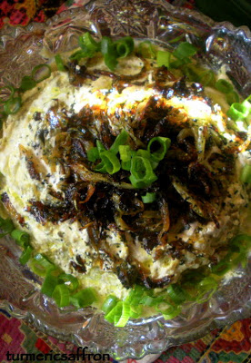 Kurkuma - Saffron Kashk-e Bademjan - Persian Aubergine & amp; Whey Dip