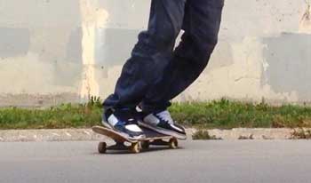 Drehen mit dem Skateboard