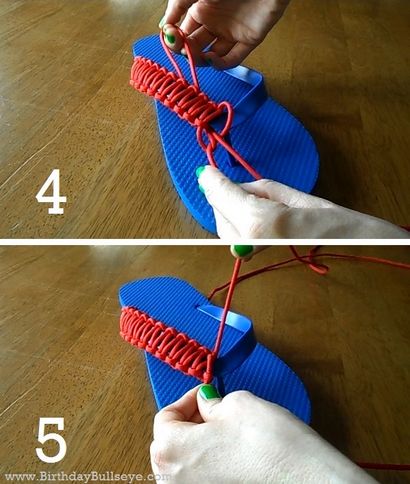 Flip flops de bricolage tutoriel hommes - Paracord tongs