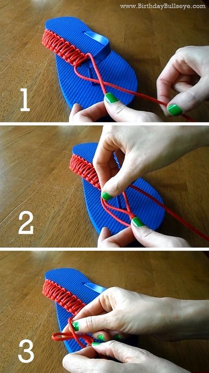 Flip flops de bricolage tutoriel hommes - Paracord tongs