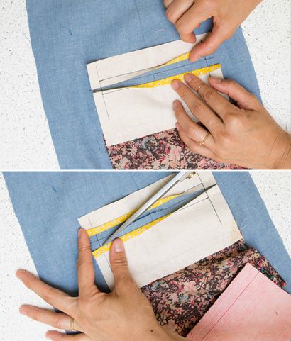 Tutoriel Comment faire poches passepoilées simples - Workroom sociale • instructions de couture et d'inspiration •