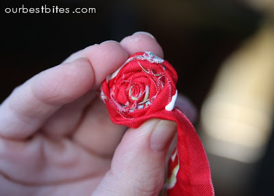 Fleurs Tutorial - Tissu Rolled Nos meilleures Morsures