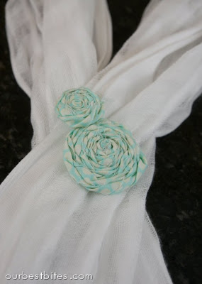 Tutorial Rolled Stoff Blumen - Unser Bites