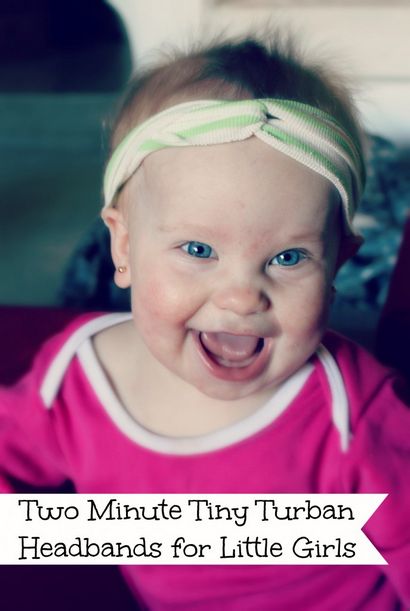 Zwei Minute Tiny Turban Stirnband für Baby und Kleinkind-Mädchen mit Tutorial - Bloße Füße auf die