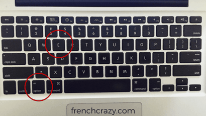 Accents français tapant sur Mac