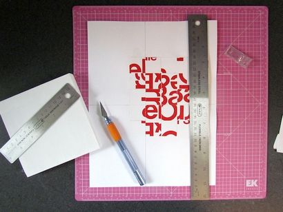 art recyclé Typographie avec junk mail - Mod Podge Rocks
