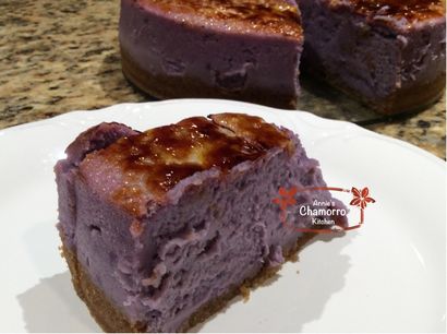 Ube gâteau au fromage, Annie - Kitchen Chamorro