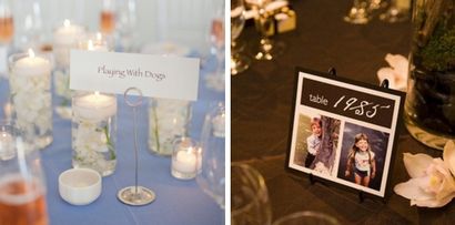 Idées uniques pour les noms de table de mariage (mariage) Idées uniques pour les noms de table de mariage
