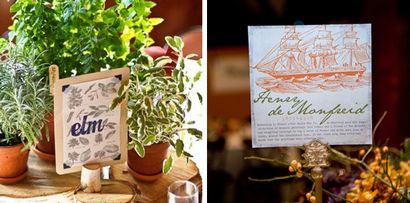 Idées uniques pour les noms de table de mariage (postes haut) Idées uniques pour les noms de table de mariage