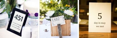 Idées uniques pour les noms de table de mariage (noms de table) Idées uniques pour les noms de table de mariage