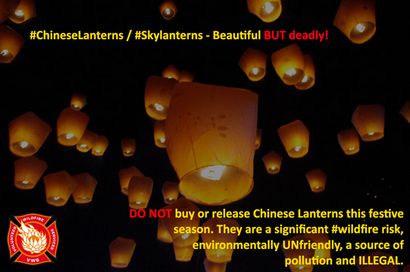 Mise à jour sur la légalité des lanternes ciel - interdit dans 29 Etats - Wildfire Aujourd'hui