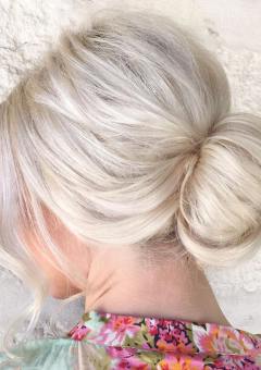 Chignons coiffures pour cheveux longs, moyen en 2017 - TheRightHairstyles