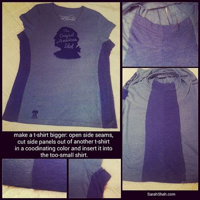 Upsize Comment faire un T-shirt Bigger - Sarah Shah