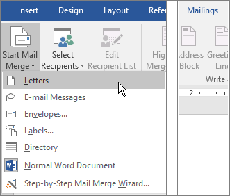 Utilisez le publipostage pour personnaliser les lettres pour les envois en vrac