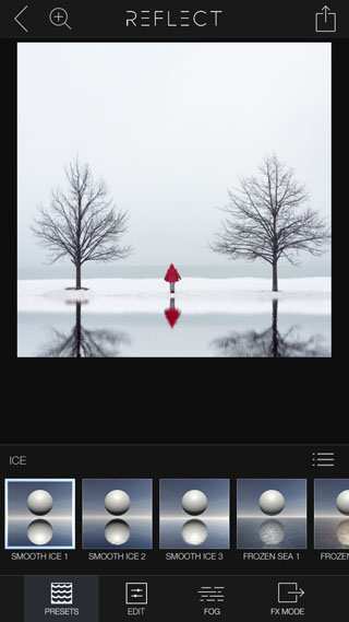 Utilisez Refléter App pour créer iPhone unique Réflexion Photos