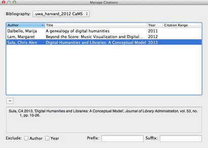 Mit Cite While You Schreiben in Seiten - EndNote - Guides an der University of Western Australia