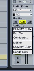 Utilisation de clips factices pour déclencher des effets dans Ableton Live