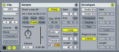 Dummy Clips Mit Trigger-Effekte in Ableton Live