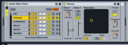 Dummy Clips Mit Trigger-Effekte in Ableton Live