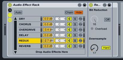 Utilisation de clips factices pour déclencher des effets dans Ableton Live