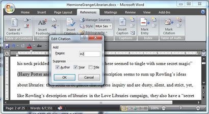 En utilisant Microsoft Word pour créer des références et Bibliographies0 Olson Library